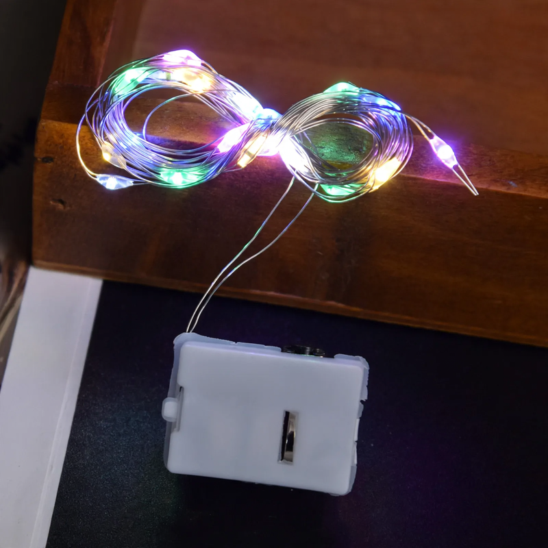 Kompakte LED-Lichterkette mit Batteriebetrieb