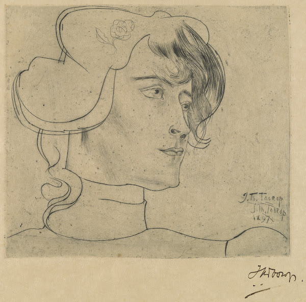 Head of a Woman Marguérite Adolphine Helfrich 1897