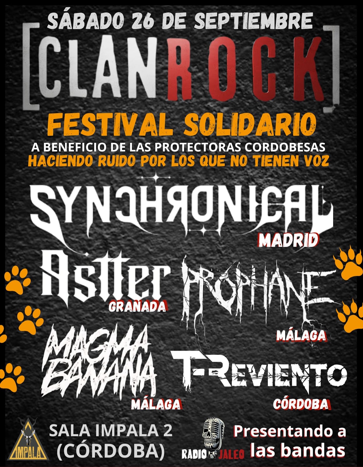 Cartel de FESTIVAL SOLIDARIO