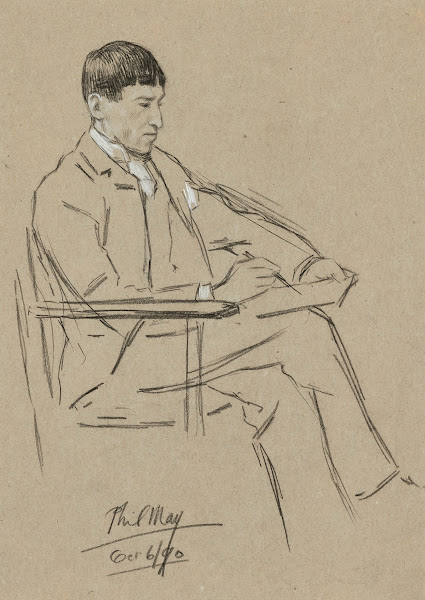 Phil May sketching