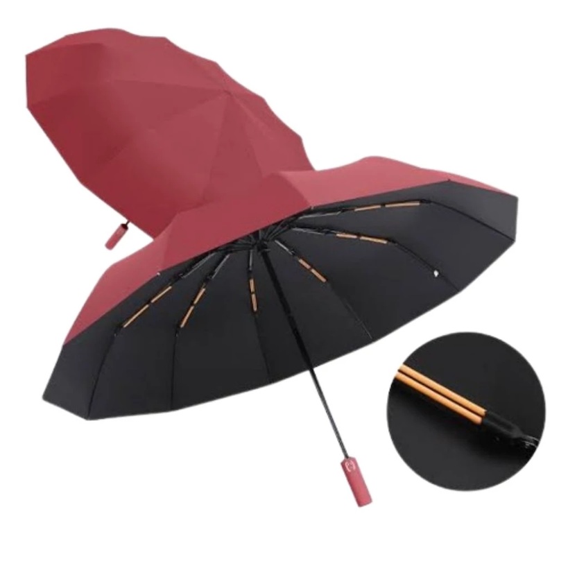 costum payung golf jumbo 12 jari premium/ payung lipat Souvenir design bebas (minimal order 50 pcs) — foto 3
