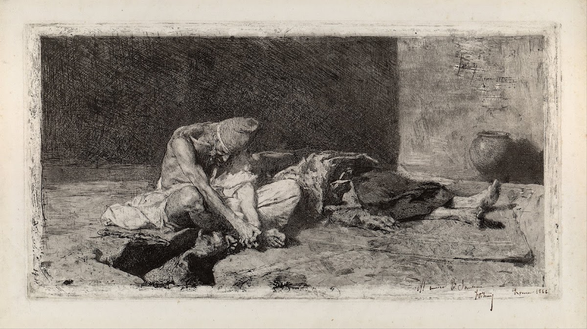 Arab Watching Over the Body of a Friend 1866