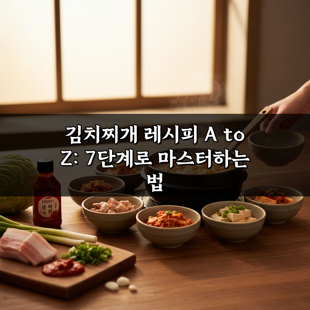 김치찌개 레시피 A to Z: 7단계로 마스터하는 법