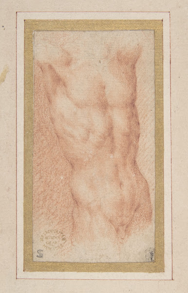 Male Nude Torso with Raised Arms ca 152224