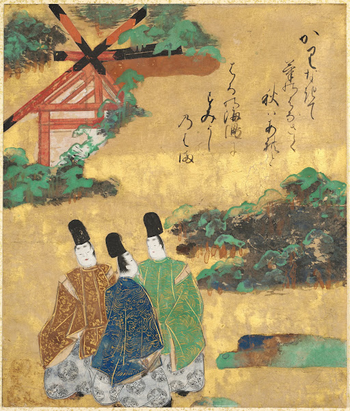 The Beach At Sumiyoshi From The Tales Of Ise C 1634