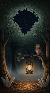 Mystic Owl Forest Lantern