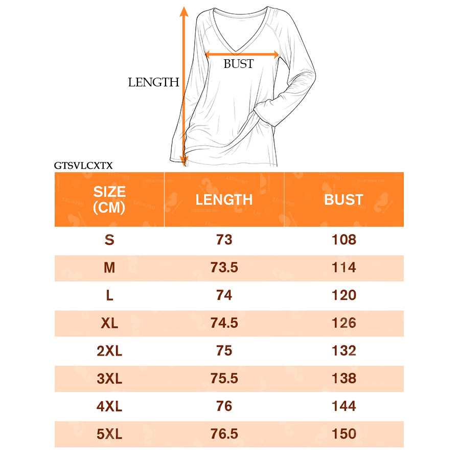 AOP GTS V neck long sleeve T shirt