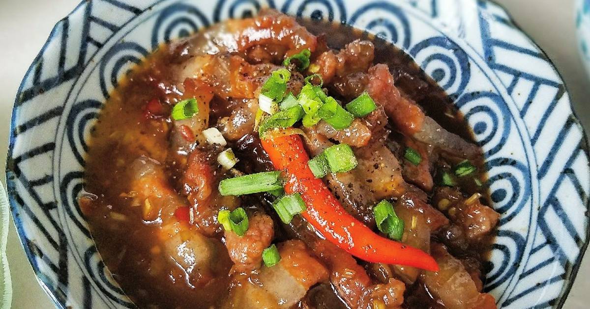 Ba rọi xào mắm ruốc