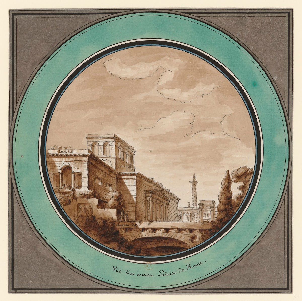 Vüe dun ancien palais de Rome 1777 1825