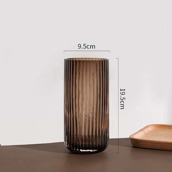 Vertical Line Vase 19.5cm Pasu Bergaris