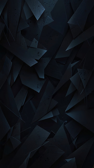 Dark Geometric Fractured Abstract Background - Free mobile Wallpaper