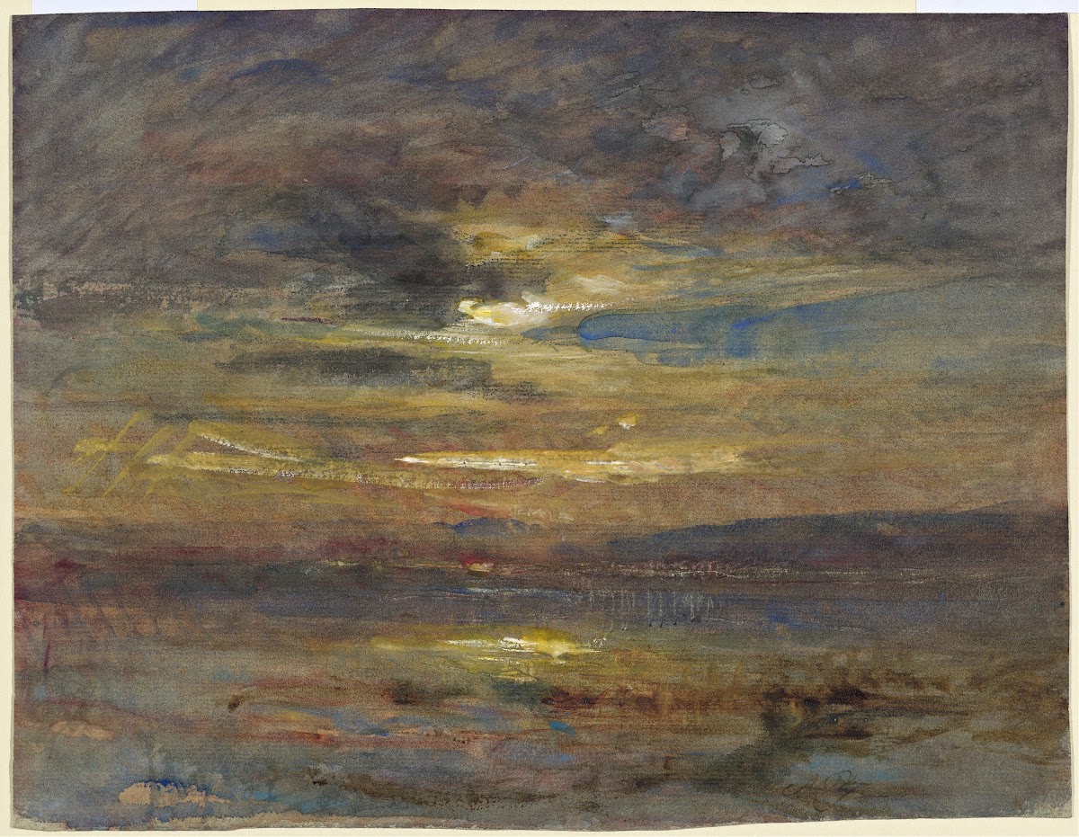 Sunset over a Pond c 1880