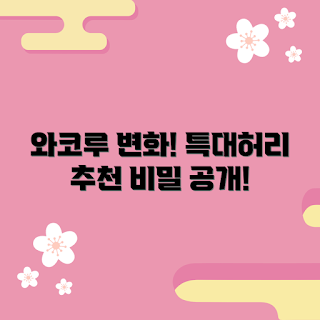 와코루특대허리, 허리 변화, 효과적인 정보, 와코루 리뷰, 허리 사이즈 조절