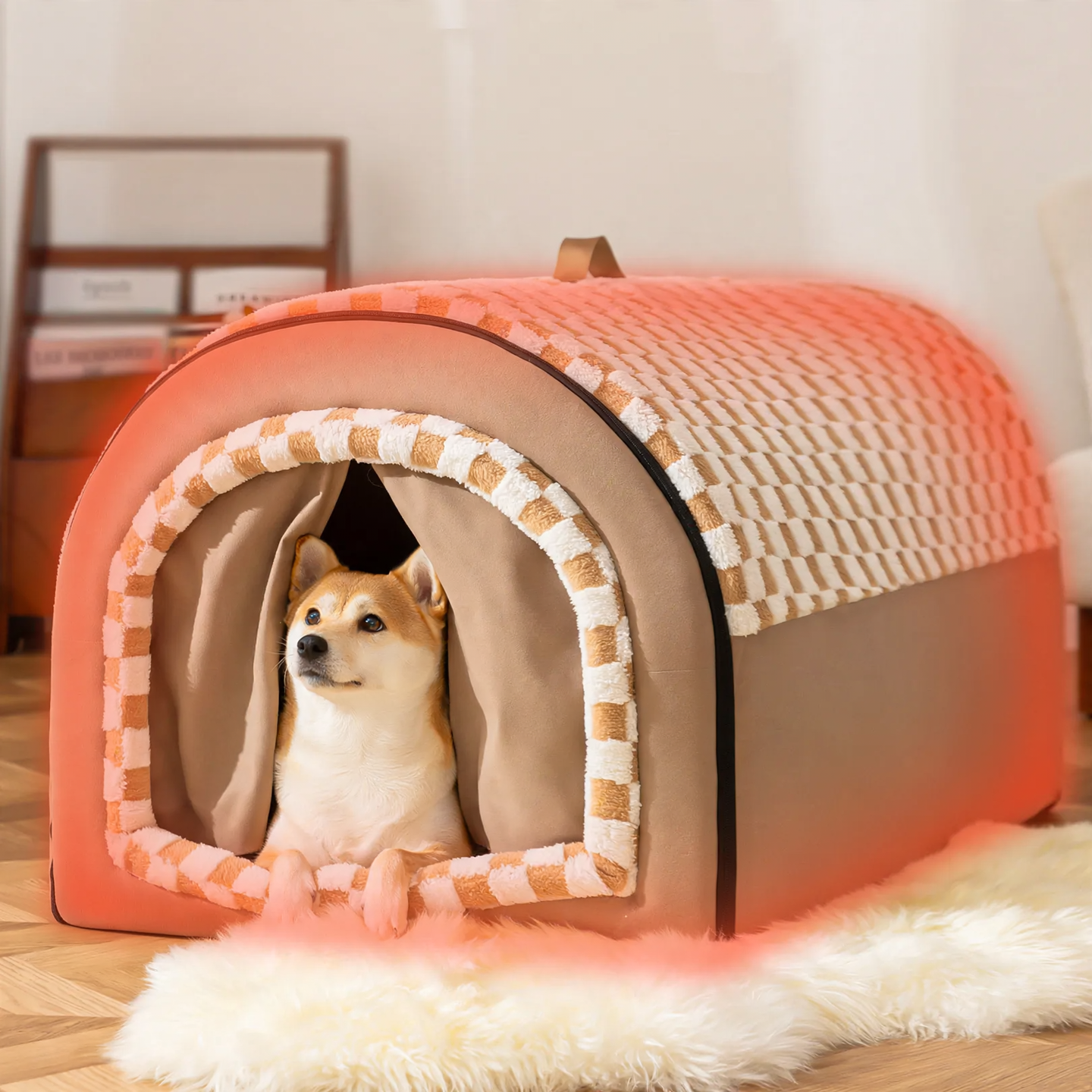 Enclosed dog tent, four seasons, PP cotton