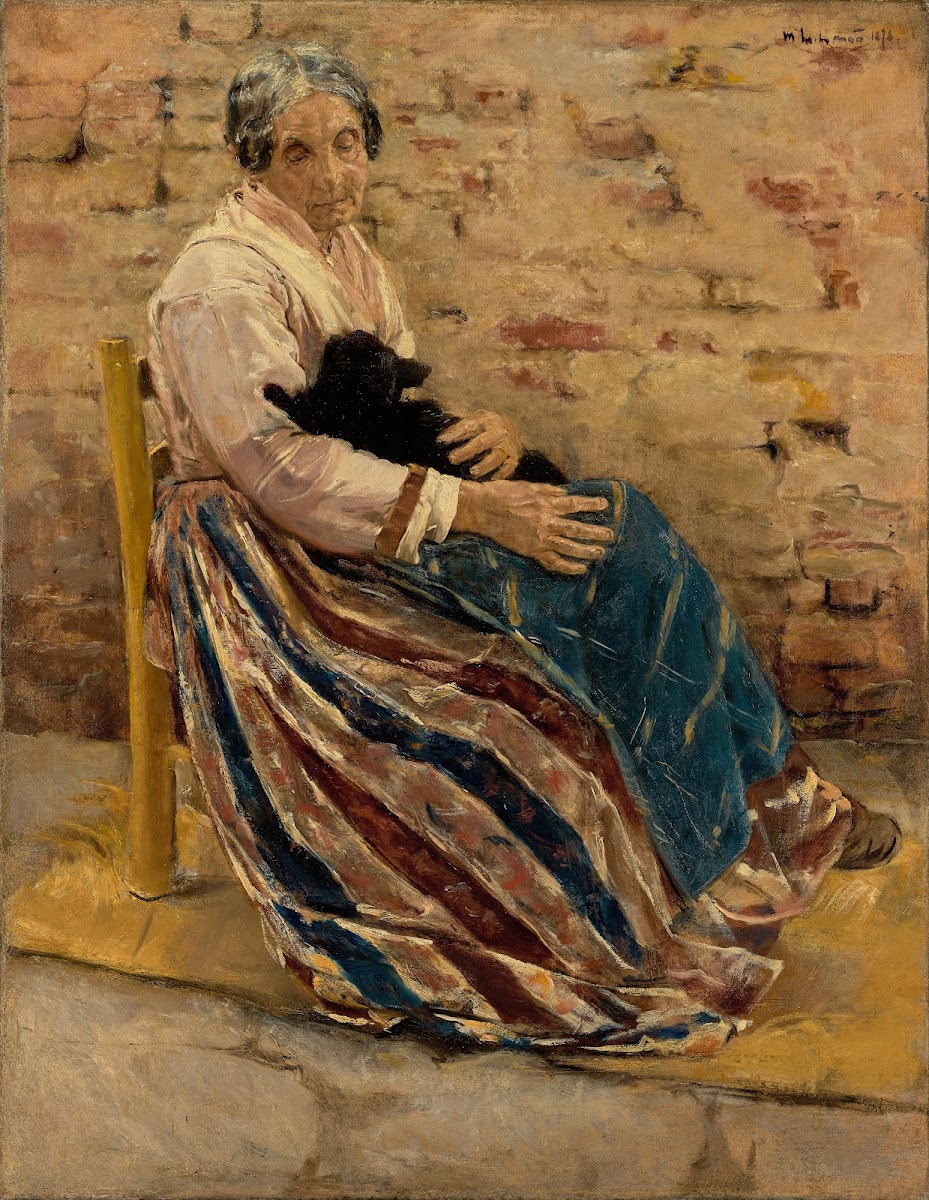 An Old Woman with Cat 1878