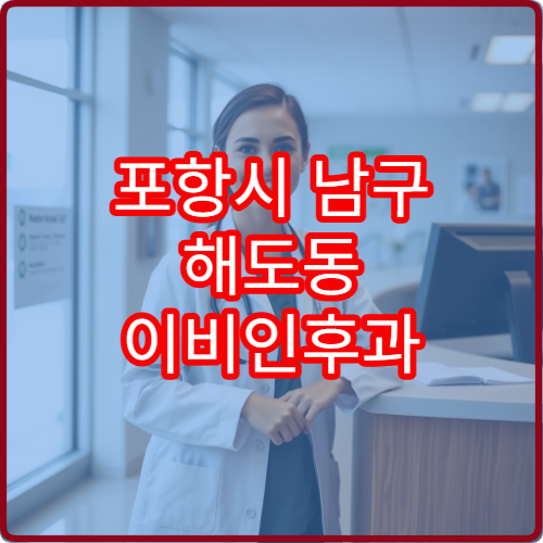 포항시 남구 해도동 이비인후과 설날 명절 진료 병원 시간 정리