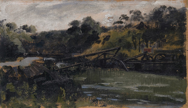 The Collapsed Bridge after the Train Accident of Munchenstein on June 14 1891