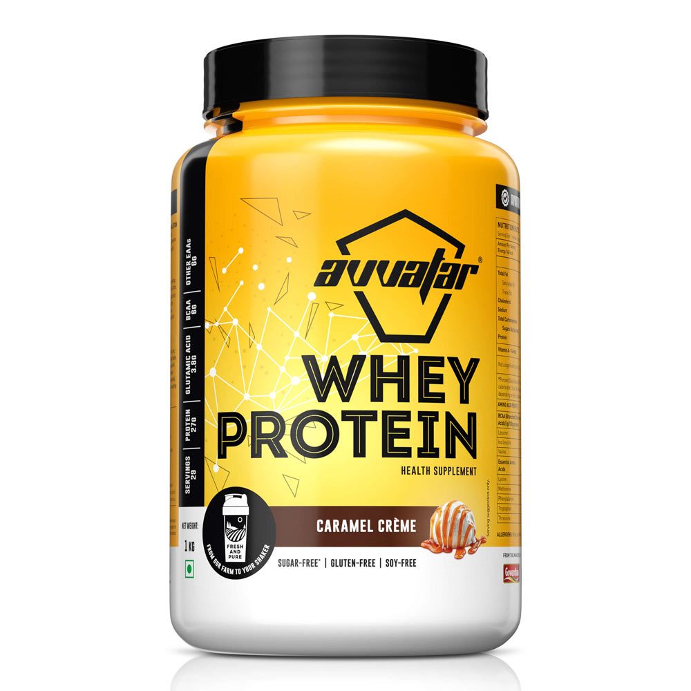 Avvatar Whey Protein Caramel Crème Flavour, 1 Kg