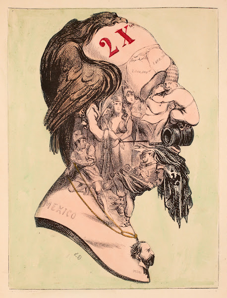 Portrait de profil de Napoléon III à la façon