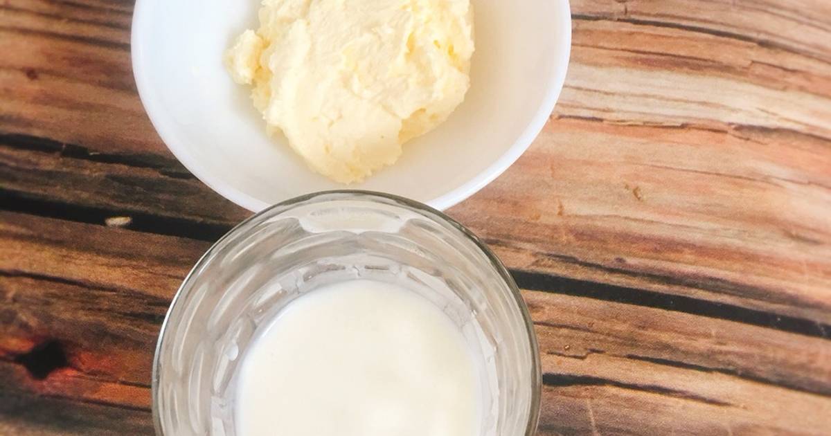 Bơ và buttermilk (homemade)