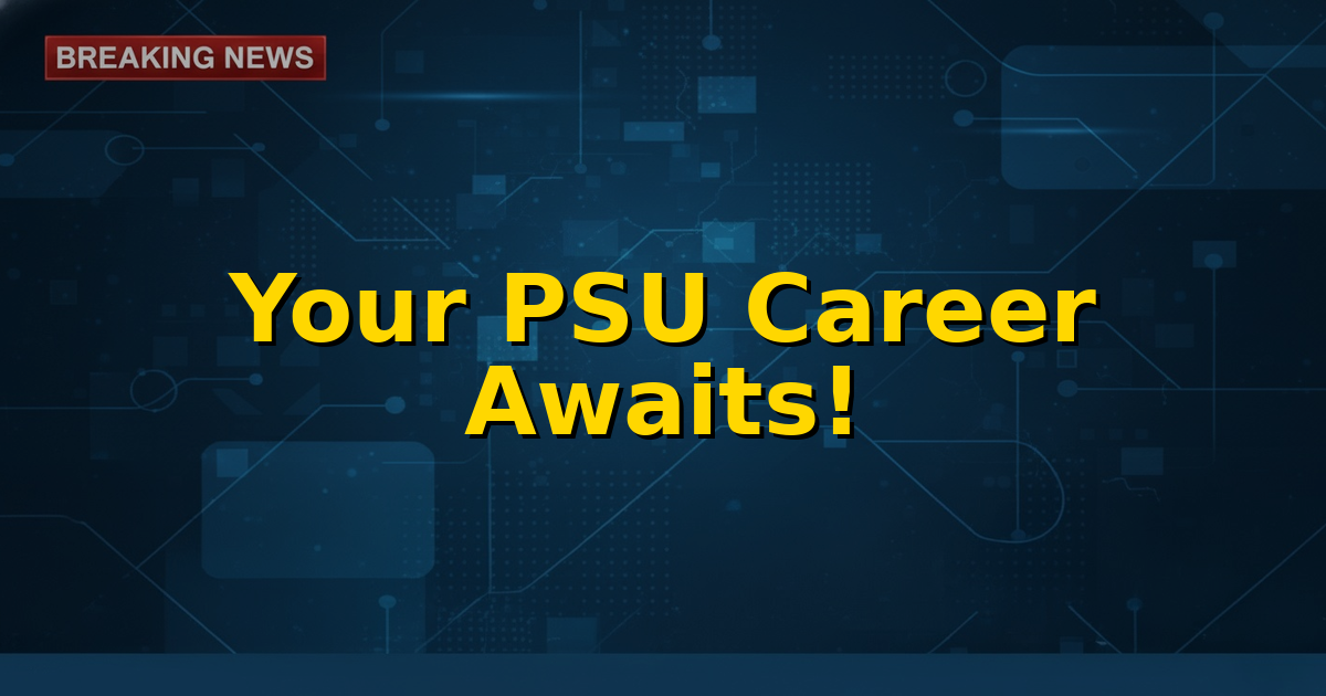 Illustration of diverse professionals working in public sector, symbolizing over 10,000 PSU job vacancies in 2026