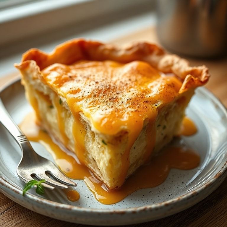Golden Greek Honey Pie with Phyllo and Semolina – Easy Homemade Dessert finished
