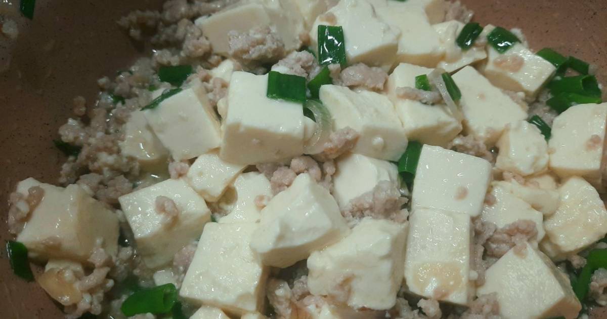 Đậu phụ non sốt thịt băm rang