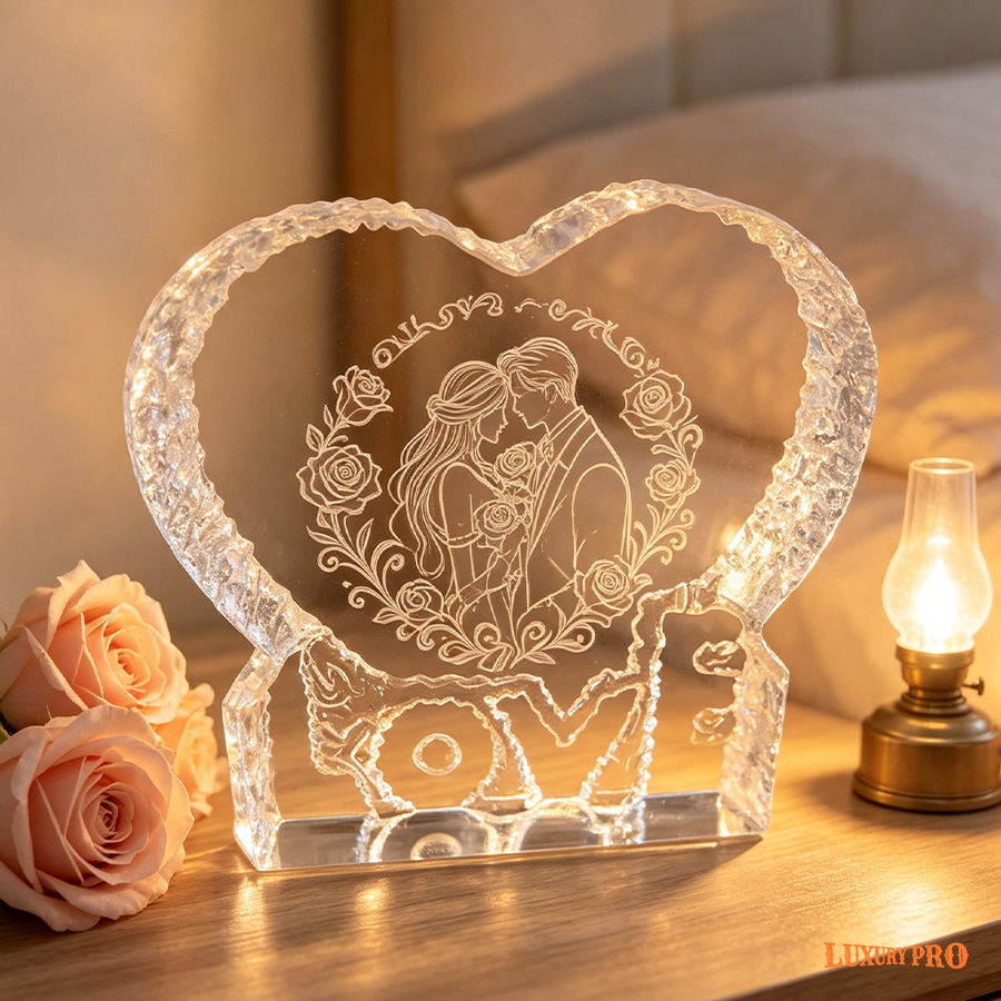 LOVE Crystal Ornaments
