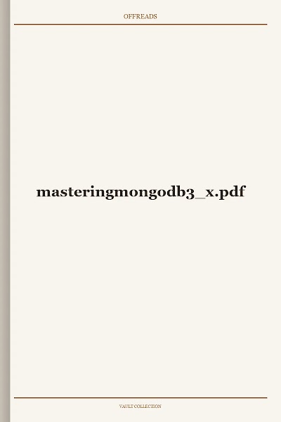 masteringmongodb3 x