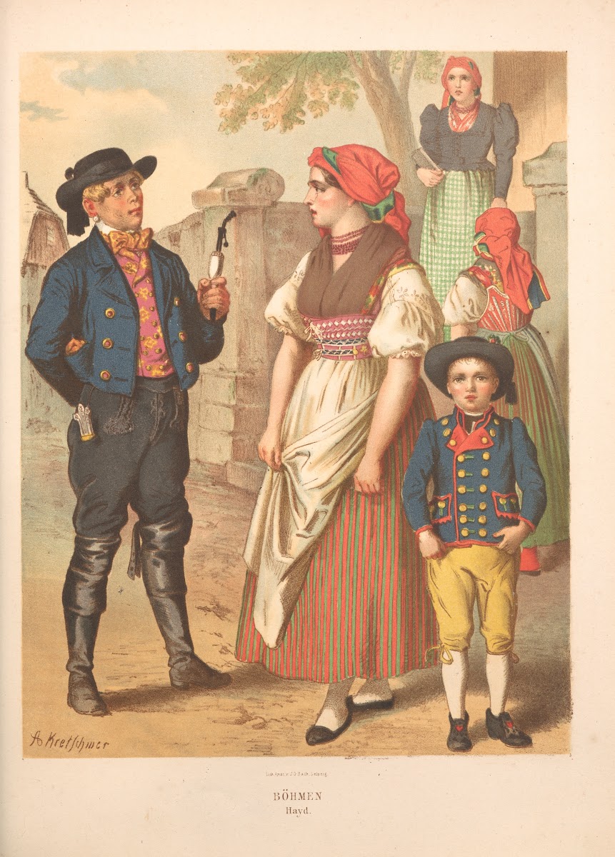 Deutsche Volkstrachten Pl60 1870