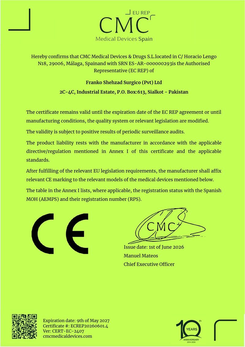 CE Mark Certificate 2026 under EU MDR