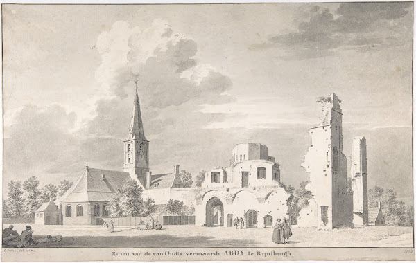 The Church and Ruins of Rijnsburg Seen from the Northeast 1753