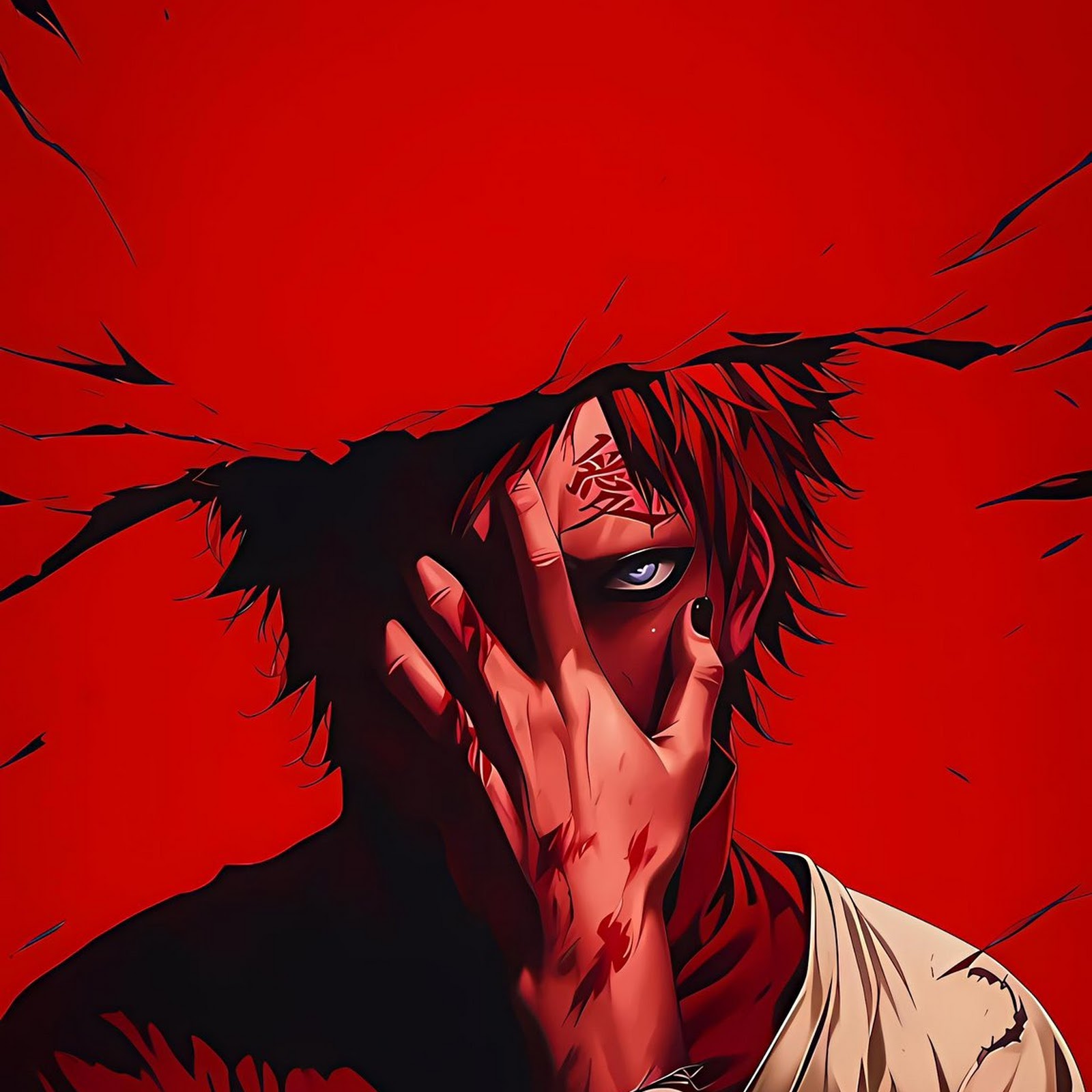 Download Gaara, Anime, Manga, Red Full HD iPhone