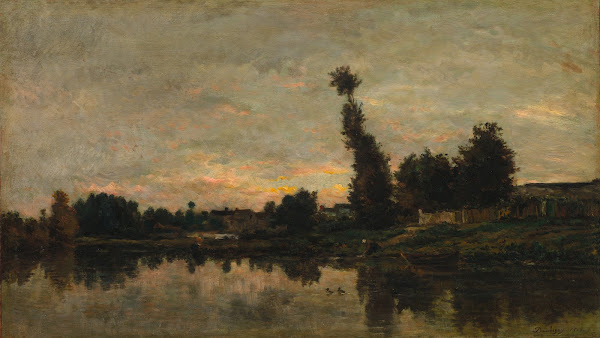 Sunset on the River Oise 1866