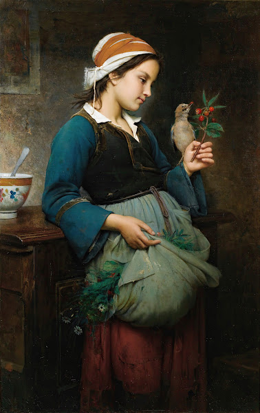 Fillette à loiseau 1872