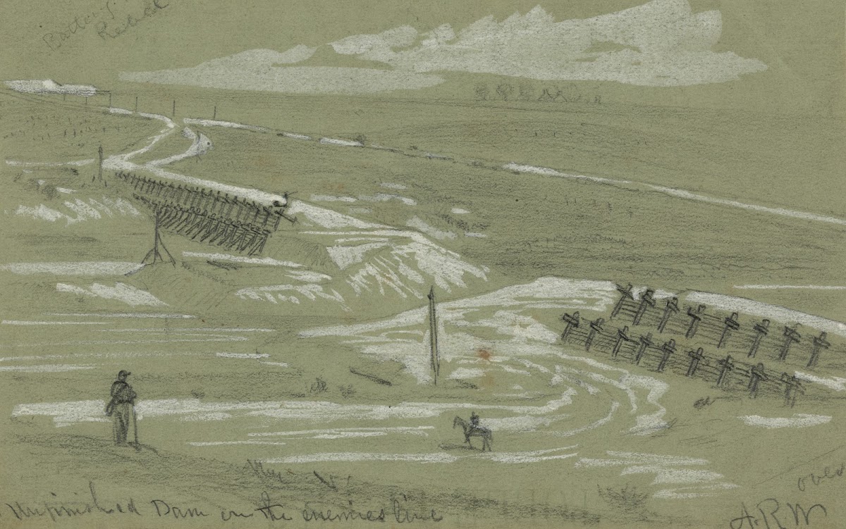 Unfinished dam on the enemies line 1860 1865