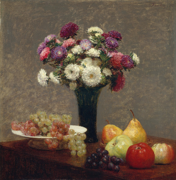 Asters and Fruit on a Table 1868