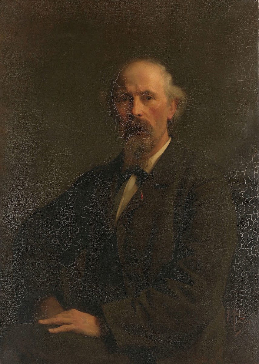 Portret van Pieter Stortenbeker 1828 1898 kunstschilder c 1884