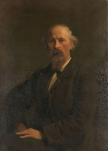 Portret van Pieter Stortenbeker 1828 1898 kunstschilder c 1884