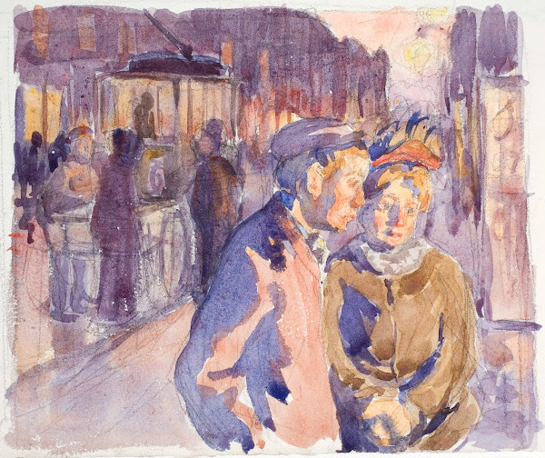 Fra Enghavevej Aften 1905  1910