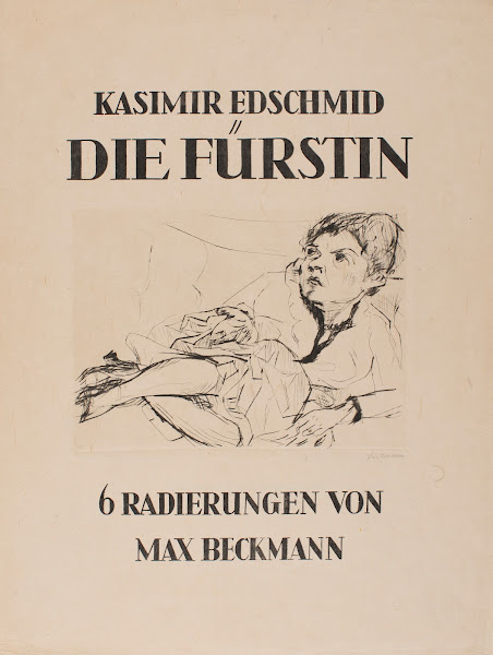 Woman on a Sofa Friedel Battenberg title sheet from the suite The Duchess 1916