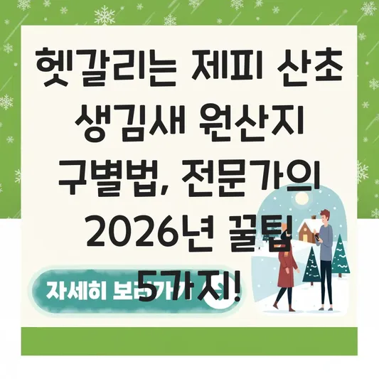 제피 산초 생김새 원산지 구별법