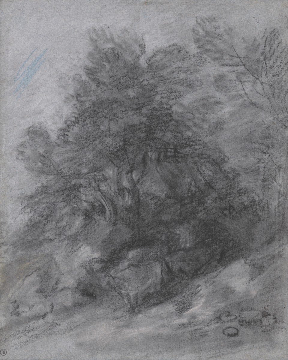 Wooded Landscape with Herdsman Cows and Cottage between 1785 and 1788