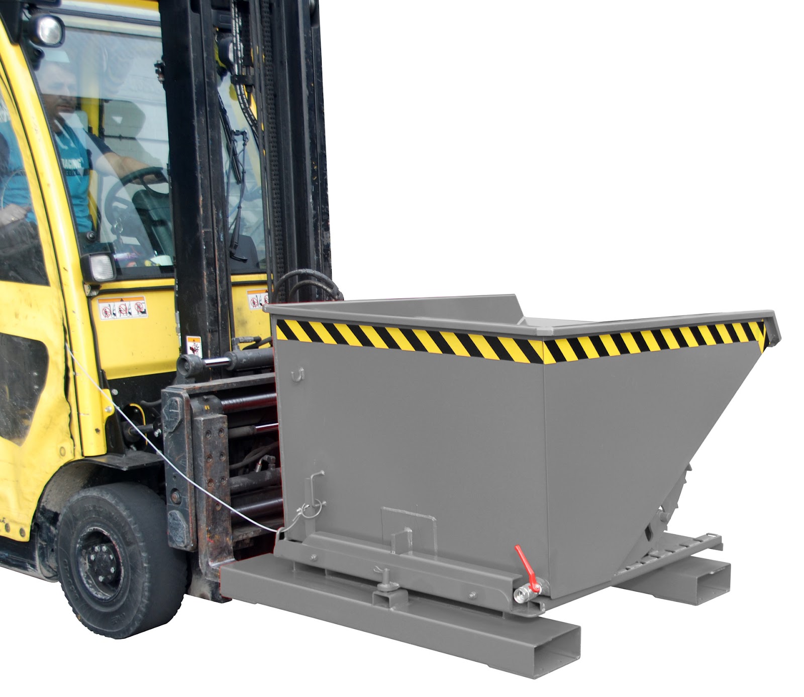 Spaander-kiepcontainer S3S 600, gelakt, Muisgrijs