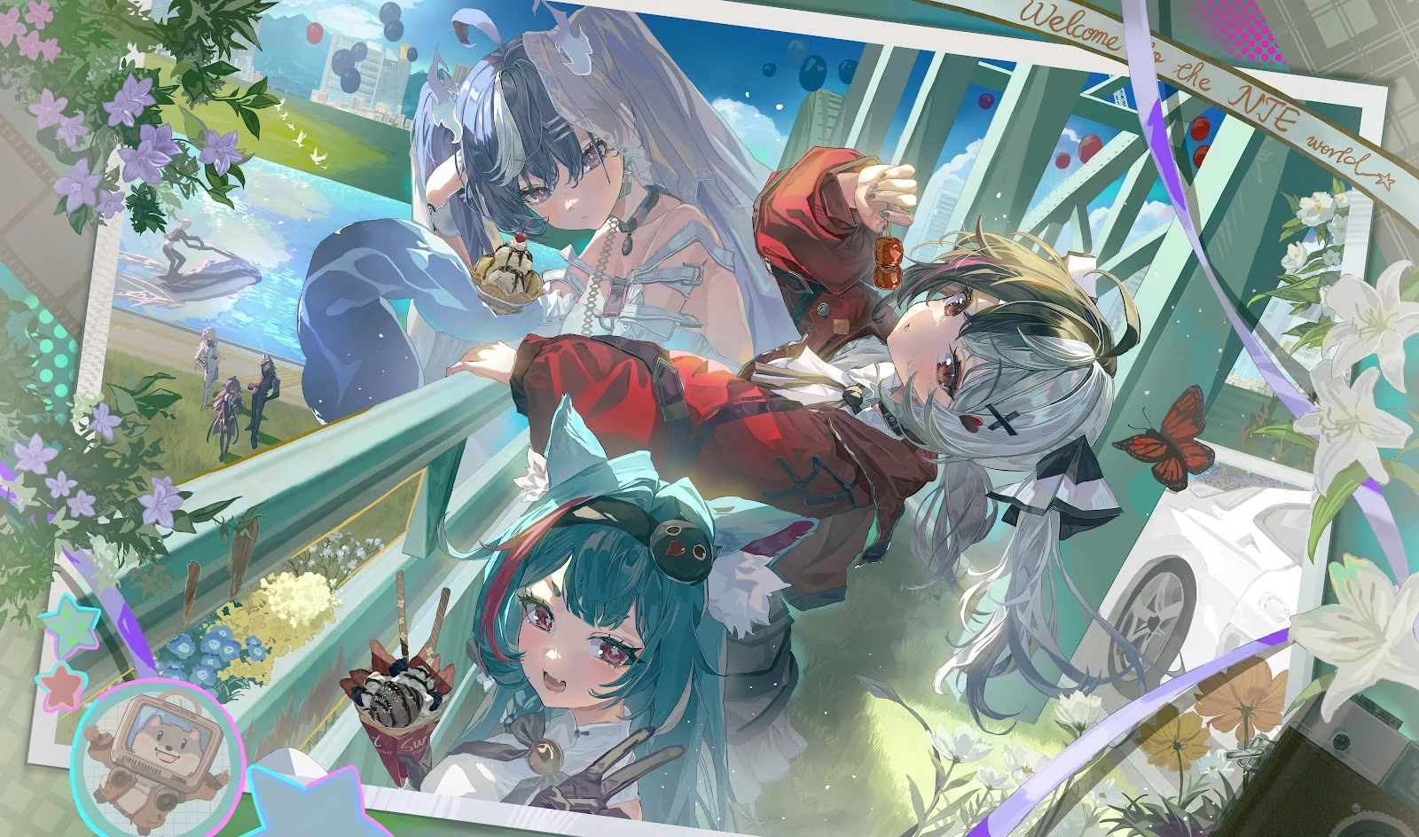 Neverness To Everland Characters - Digital Anime Art 5K Wallpaper (7007x4134)