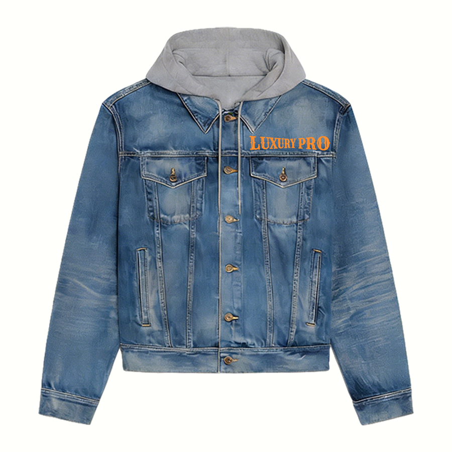 2D hooded denim jacket