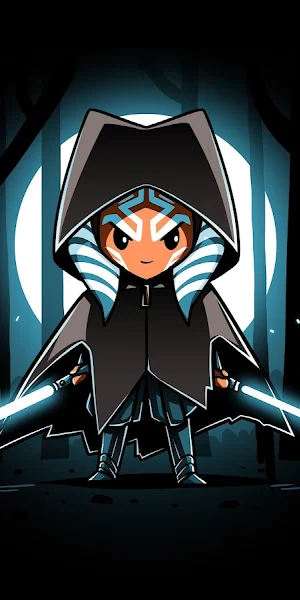 Star Wars, Ahsoka Tano, Artwork, Lightsaber, Cape 5K Wallpaper Background