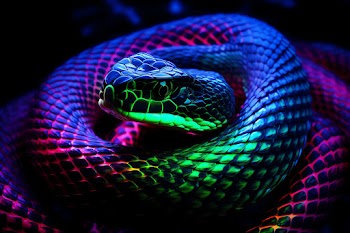 Colorful Snake Wallpaper