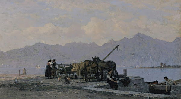 View Of Lake Geneva 1878