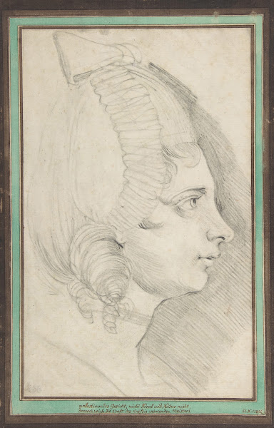 Portrait of a Young Lady Drawn in Left Profile ca 177879